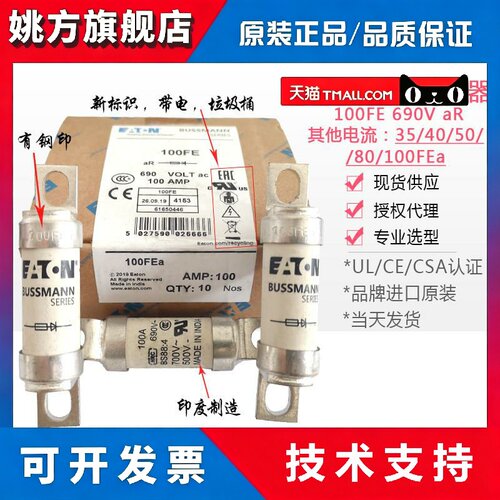 BUSSMANN BS88:4保险丝35/40/50FE/63FE/80FE/100FEa 690V熔断器
