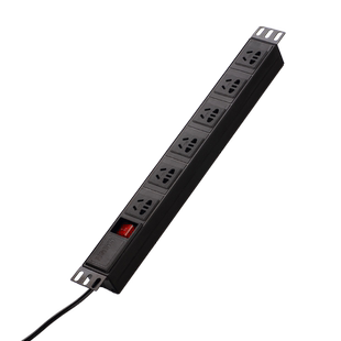 复龙包邮PDU机柜专用插座6位8位PDU塑壳插排10A开关过载保护机架式工程外贸批发