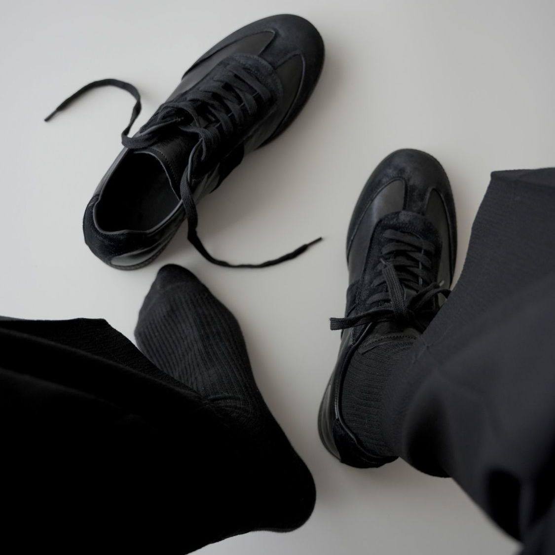 黑色高级设计风板鞋男女同款复古厚底增高经典轻便阿甘鞋德训鞋,流行男鞋,德训鞋,淘宝优惠券,粉丝福利购,淘宝优惠卷