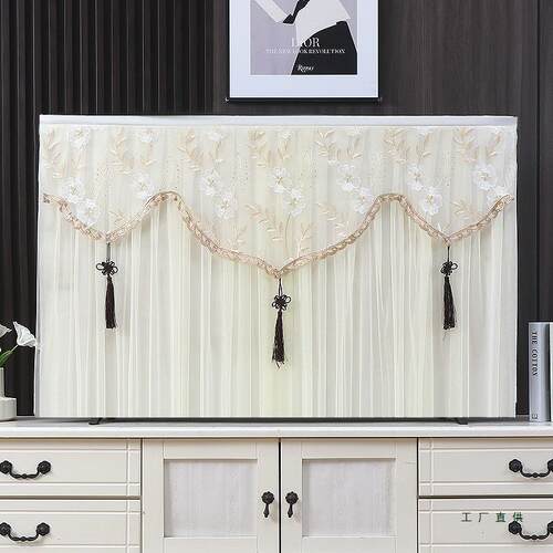 2025新款电视机防尘罩套布罩通用55寸65寸75挂在墙上的遮盖布