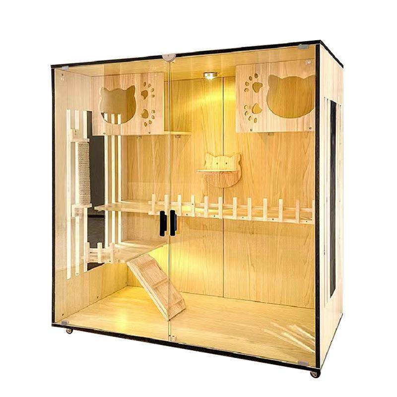 猫别墅实木家用猫柜子猫笼防水猫窝室内猫笼子大猫咪房子猫垒德株,宠物/宠物食品及用品,玩具/造景装饰,淘宝优惠券,粉丝福利购,淘宝优惠卷