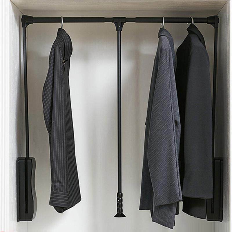 衣柜升降挂衣杆下拉式衣柜内手动升降式柜内衣橱伸缩衣杆铝合金,基础建材,层板拖,淘宝优惠券,粉丝福利购,淘宝优惠卷