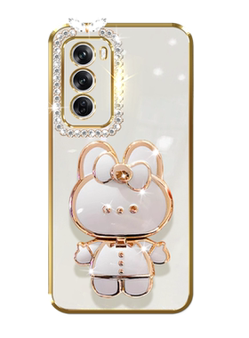 适用OPPOReno12手机壳支架镜子