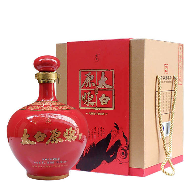陈年老酒2014年产太白原浆酒60度1000ml装凤兼复合型单瓶价格