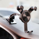 加长款 汽车用导航支撑架金属 车b载手机支架曲面可贴仪表台D黏贴式