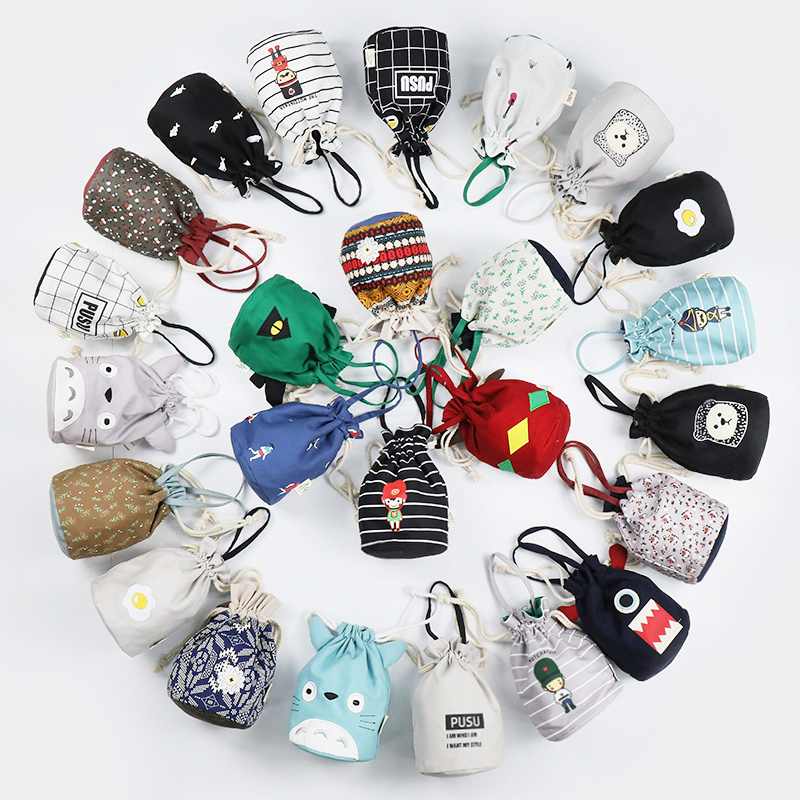 手拎化妆包女日系可爱小号便携帆布化妆品收纳包抽绳束口袋零钱包|ruв категории получать отделка, семьи, хранения приборов, сумка, косметичку - от Buy2taobao.com для оказания профессиональной услуги покупки агента Taobao