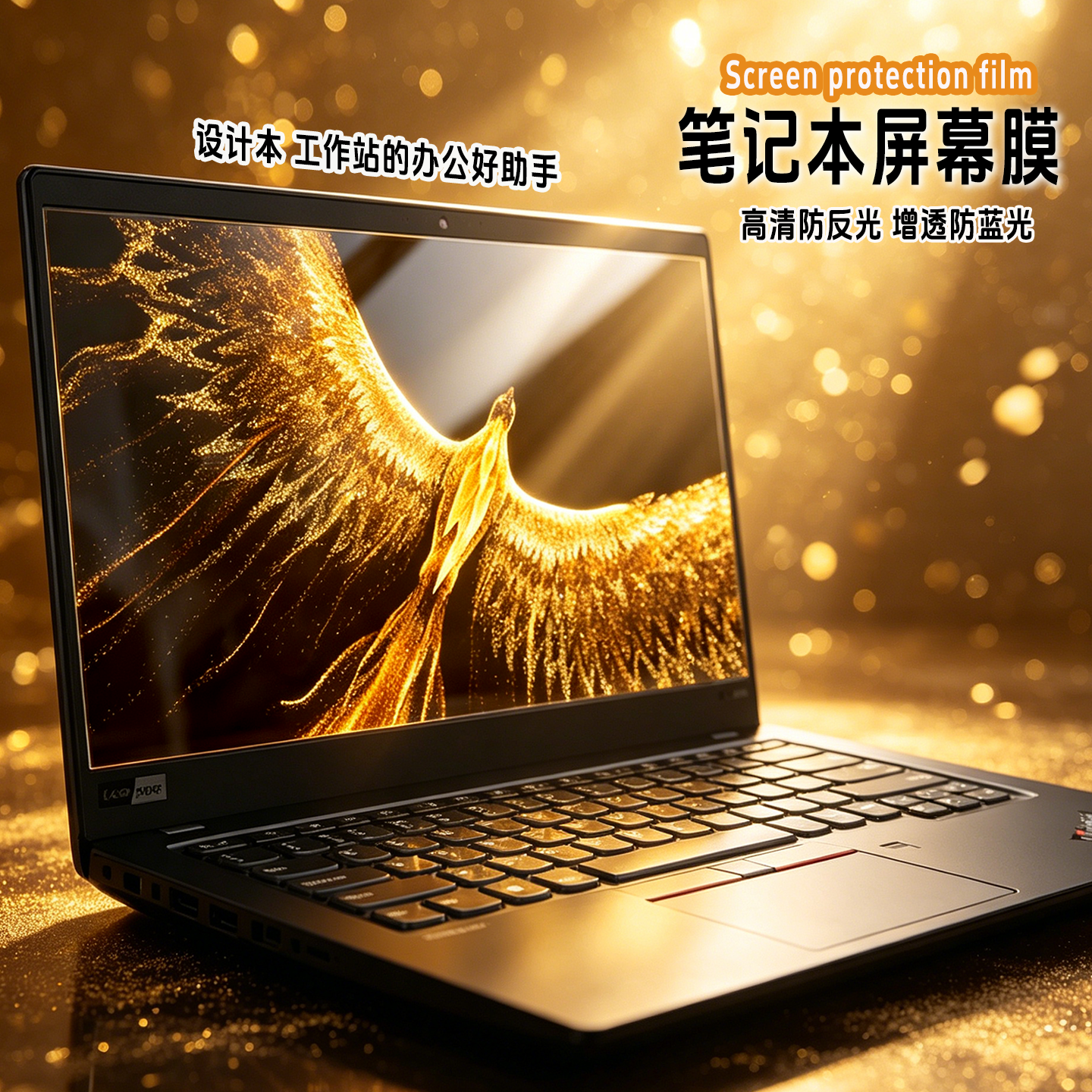 适用联想Thinkpad笔记本屏幕保护膜X1 Crabon电脑x1 yoga高清防刮E14 E16防反光P16防蓝光T16钢化膜