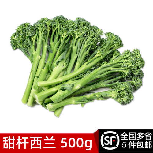 甜杆西兰苔500g 新鲜蔬菜芦笋西兰花时令蔬菜清甜脆嫩 满5件包邮