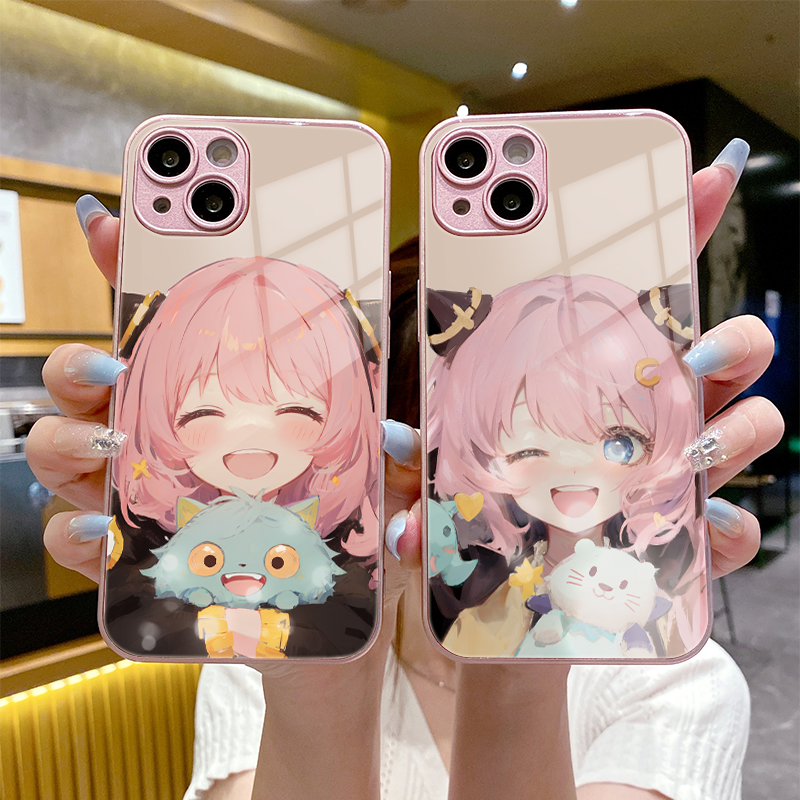 imobile阿尼亚手机壳适用小米红米note13间谍过家家12turbo可爱k70e0/k60/k40/k50至尊版11/10/9/proplus玻璃