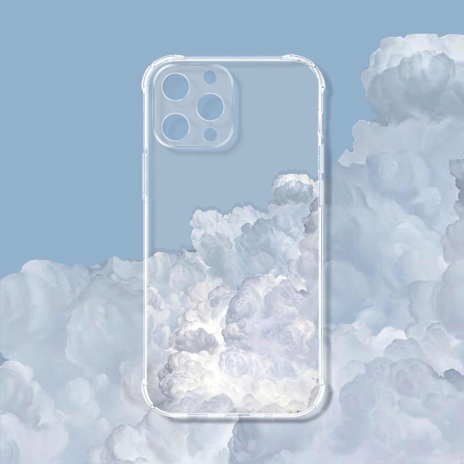ins适用华为mate40pro云朵mate30新款mate20简约mate10创意e/x/p40pro/P50/P30/P20/P10/pro/plus透明手机壳