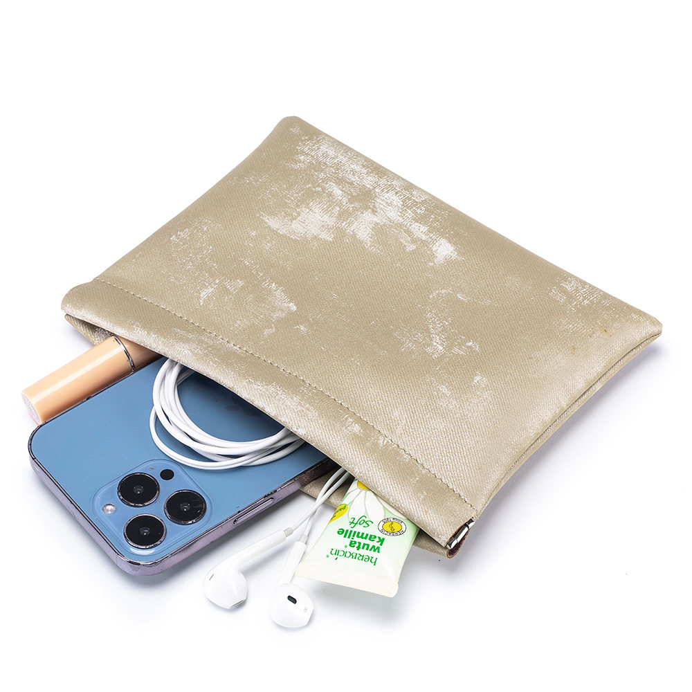 2024新款出门旅行收纳袋时尚手机充电宝数据线化妆包牛皮弹片小包,箱包皮具/热销女包/男包,手机包,淘宝优惠券,粉丝福利购,淘宝优惠卷