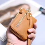 Универсальный брендовый кошелек, маленькая сумка-органайзер, украшение на сумку, монеты для ключей, картхолдер, из натуральной кожи, простой и элегантный дизайн