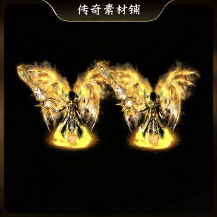 传奇游戏套装素材 剑甲皇道真神剑甲(男女)高清复古套装