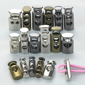 金属弹簧扣抽绳吊钟松紧调节卡扣收紧锁绳扣裤 腰衣服猪鼻纽扣扣子