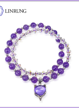 小众七彩圣诞节奥地利原创手链串