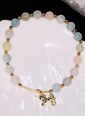 少女心甜美风摩根石韩版森系手串