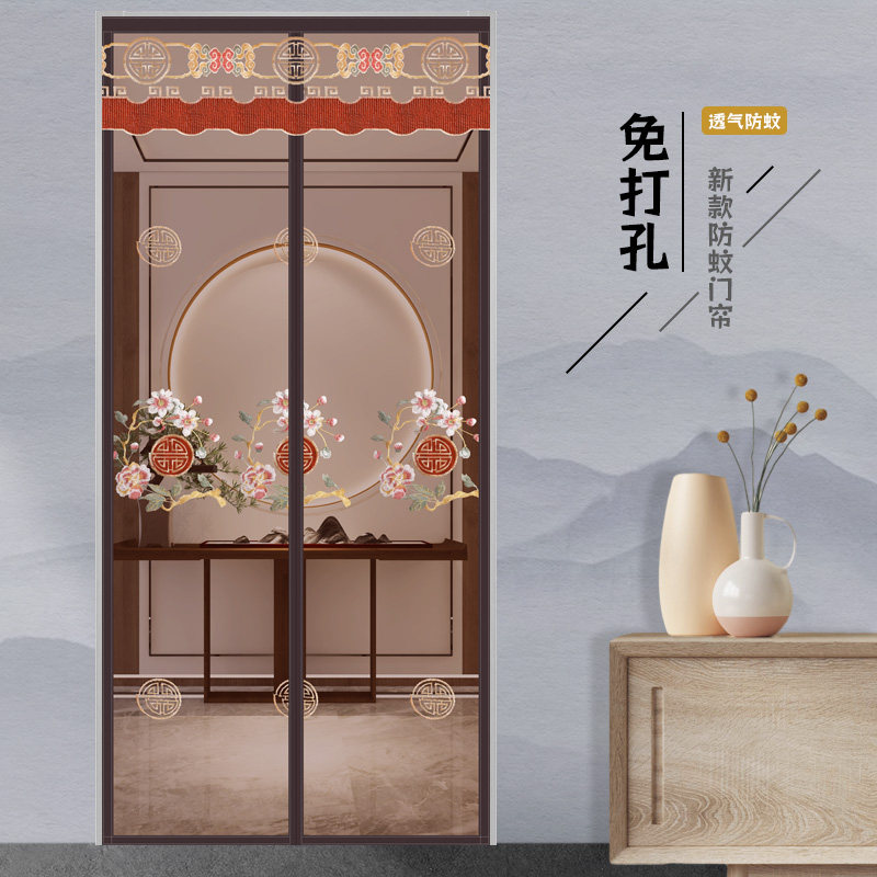 防蚊门帘纱帘自粘家用网沙夏季磁性蚊帐门纱窗免打孔2026新款纱门