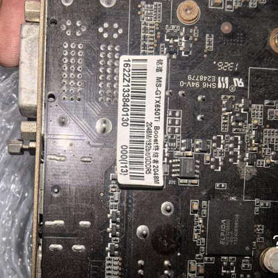 议价-铭瑄 MS-GTX650ti Boost显卡2G 拆机。实物
