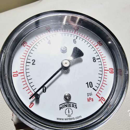 议价-WINTERS温特斯压力表 1/4NPT 压力0-70PSI