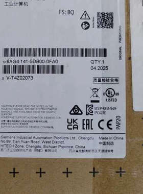议价-6AG4141-5DB00-0FA0 西门子全新原装和裸机9