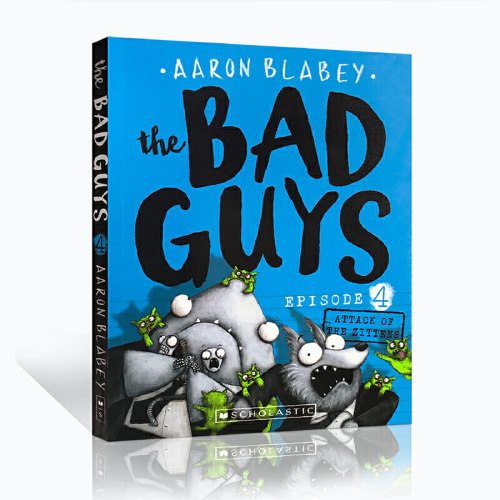 【原版】我是大坏蛋第4：Zittens的反击 英文原版 The Bad Guys Episode 4: Attack of the Zittens  儿童章节书小说 学乐出版