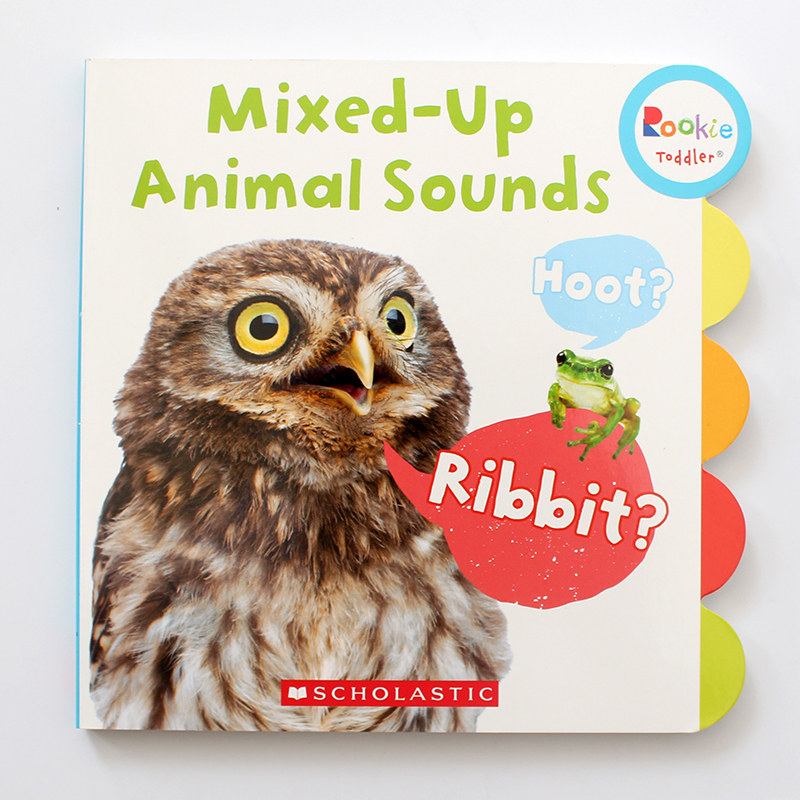 【清仓】1~3岁学乐英文绘本 Mixed-Up Animal Sounds(Rookie Toddler)混合动物声音纸板书读物童书启蒙英语图书学乐出版