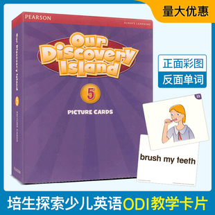 island discovery 第5级别 教学卡片Picture 5级教学卡片 朗文培生少儿英语闪卡单词卡ODI Cards Our