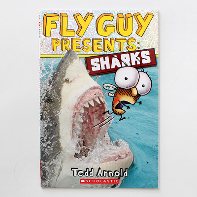 英文原版苍蝇小子 Fly Guy Presents: Sharks 苍蝇小子#2：鲨鱼 平装hi FlyGuy系列全套之一 tedd arnold