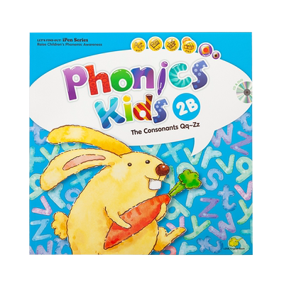 台湾东西 phonics kids 2B图书版幼儿发音 幼儿自然拼读启蒙
