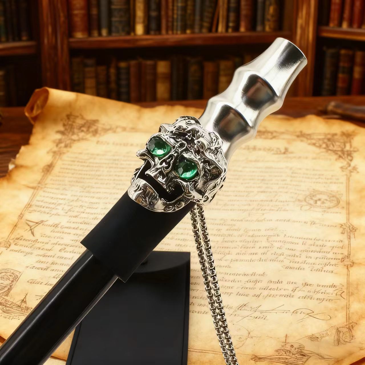 阿尔法赫烟嘴金属配件骷髅头贴钻套嘴网红爆款不锈钢高级感可循环