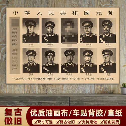 湘简中堂客厅是元帅装饰画