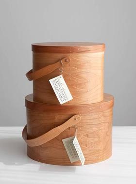 Brent Rourke加拿大Shaker Box带提手高款夏克盒手提樱桃木盒木箱