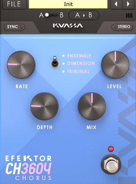 EFEKTOR CH3604 Chorus Chorus by Kuassa 吉他合唱效果单块 正版