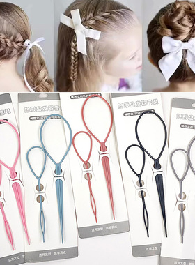 编发神器儿童拉发针女童辫子工具宝宝小号头发盘发器女扎头发神器