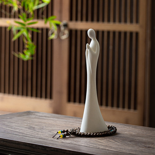 晟初德化白瓷无相摆件