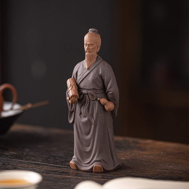 古代名医张仲景摆件历史人物陶瓷雕像装饰品中医院药店开业送礼品