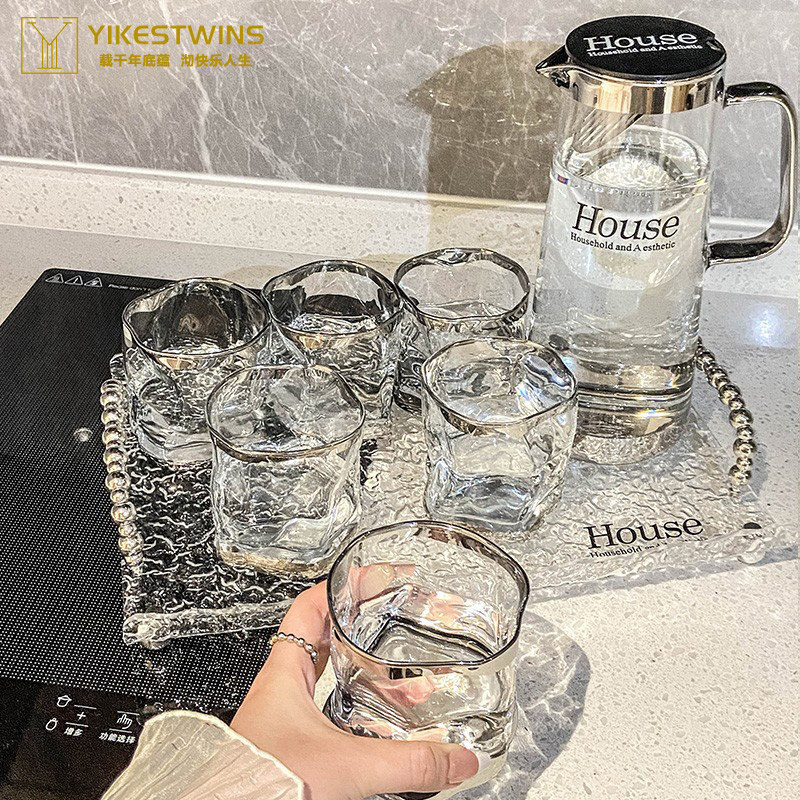 玻璃水具套装家用待客客厅高颜值茶壶茶杯茶具水壶耐热ins轻奢,餐饮具,水具套装,淘宝优惠券,粉丝福利购,淘宝优惠卷