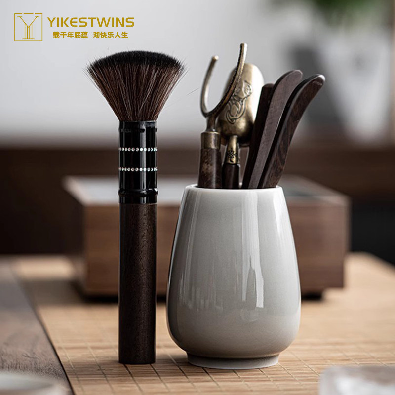 茶道高端手工茶道六君子手工黑檀木实木茶刀茶勺陶瓷功夫茶道配件,餐饮具,茶道/零配,淘宝优惠券,粉丝福利购,淘宝优惠卷