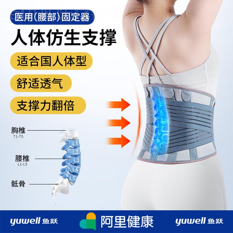 鱼跃护腰带腰间盘突出腰椎腰肌劳损医用男士女士专用久坐腰托腰疼