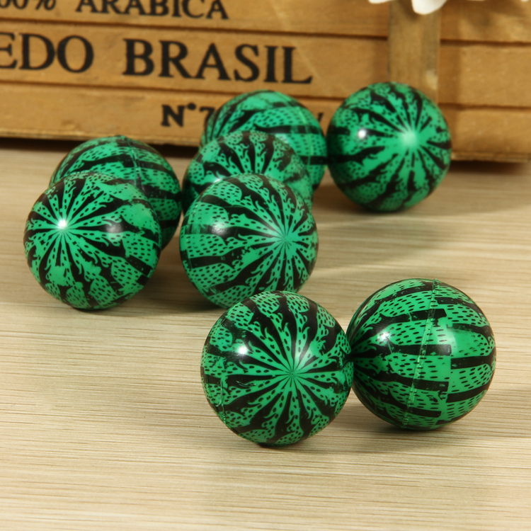 32号一元扭蛋机专用弹力球单品西瓜球儿童宝宝玩具浮水弹弹球特价