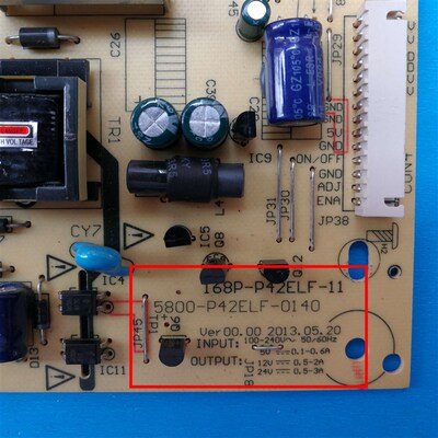 原创维50E550E  42E380S 47E600F电源板5800-P42ELF-0120 168P 11