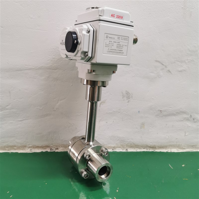 电动球阀DN20焊接丝口高压低温-19D6度液氮液氧切断调节阀DQ961F