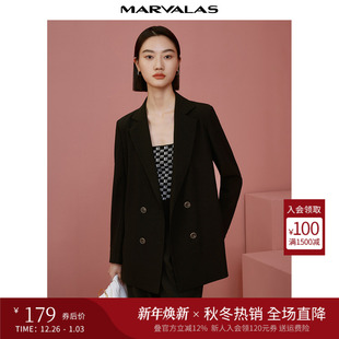 纯色设计感西服女 新款 曼德诗气质西装 外套2025秋季