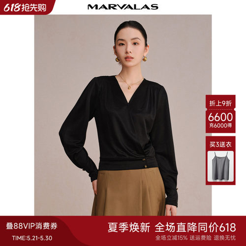 曼德诗气质简约设计感小衫