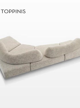 Toppinis意式极简布艺岩石沙发设计师原创别墅大平层异形创意沙发