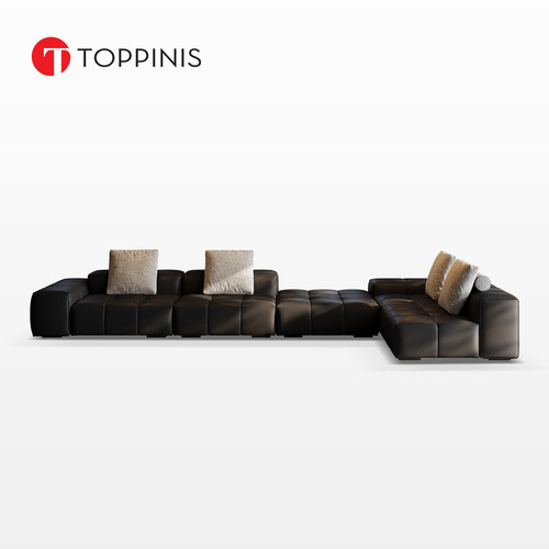 Toppinis意式真皮模块转角沙发