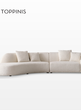 Toppinis意式极简月亮沙发 现代轻奢设计师原创客厅弧形布艺沙发