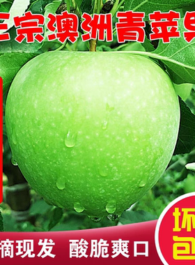 澳洲青苹果新鲜现摘有机脆绿高酸水果榨汁应季孕妇