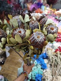 进口黄金佛塔天然干花黄金佛塔大佛塔小佛塔轻奢家庭插花花束花材