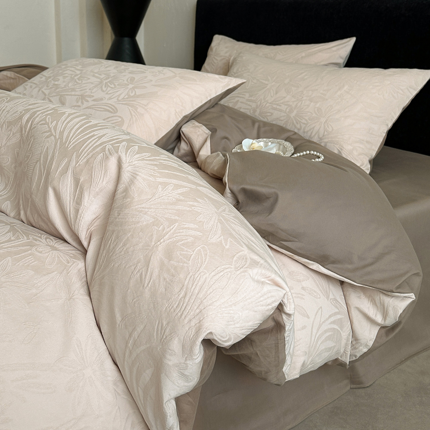 100s全棉磨毛提花四件套